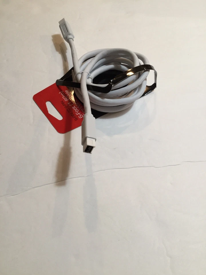 RadioShack GIGAWARE 6 FOOT FIREWIRE CABLE 9-PIN TO 9-PIN 1500010 - Image 3 of 3