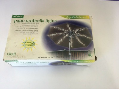 Noma Patio Umbrella Lights Indoor Outdoor Clear 8 Spoke Design 28208870508 Ebay