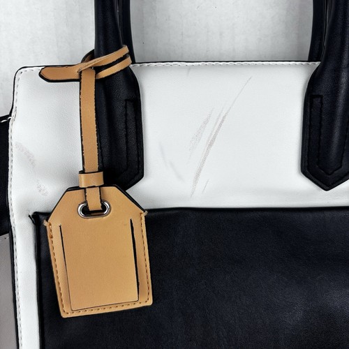 Borsa a tracolla ecopelle canna borsetta tasca esterna tracolla staccabile - Foto 5 di 15