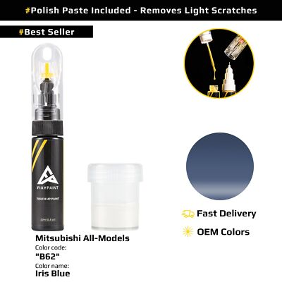 Touch up Paint for Mitsubishi All Models Code: B62 Iris Blue