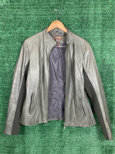 Black Italian Leather Zip 
