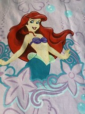 Disney Little Mermaid Ariel Special Edition Twin Flat  Fitted Sheet Purple