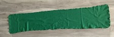 Vintage Mod Green Long Ruffled Edge Scarf Fun 56  X 11  