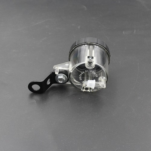 Motorcycle Oil Cup Front Brake Clutch Fluid Bottle Reservoir Oil Tank w/Bracket - Foto 5 di 8