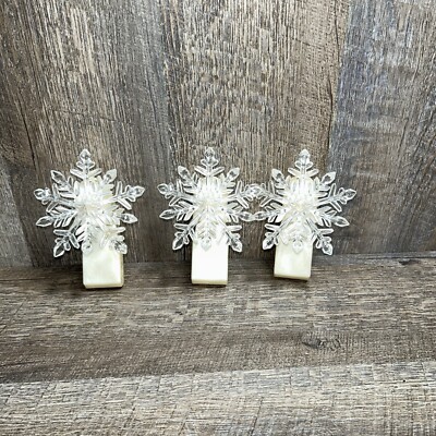 Bath & Body Works Wallflower Plug In Lot Of 3  Snowflake Design