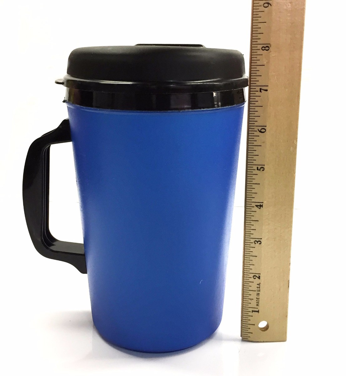 2 Thermo-Serv Foam Insulated Travel Mugs 34 oz - Blue | eBay