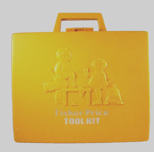 Vintage Fisher Price Tool Kit Drill Set Tools Case 1977 Incomplete Works Toy - Picture 10 of 10