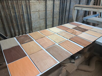 A4 RIESEN Furnier Musterpaket, 24 Stück, 300 x 210 mm für Intarsien, ERSTAUNLICHER WERT