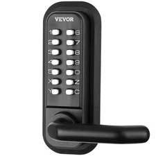 Mechanical Keyless Entry Door Lock 14 Digit Keypad Embedded Gate Door Lock
