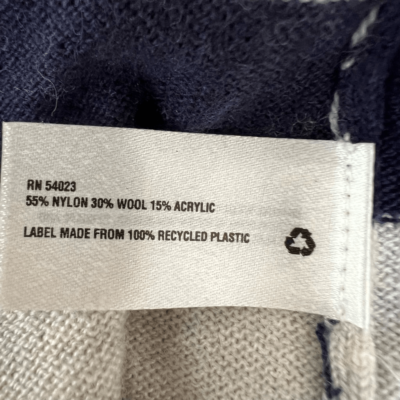 GAP navy/grey striped wool blend sweater size M | eBay