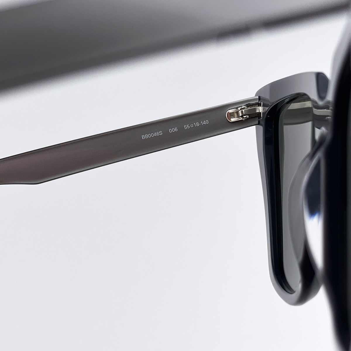 Balenciaga BB0046S 006 Sunglasses Silver Gray Shiny Mirrored Cat Eye Women Balenciaga Women Sunglasses Shiny Silver Grey Mirrored Cat  main image 3