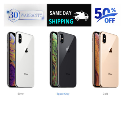 Apple iPhone XS LTE Unlocked 64GB/256GB - Space Gray, Silver, Gold