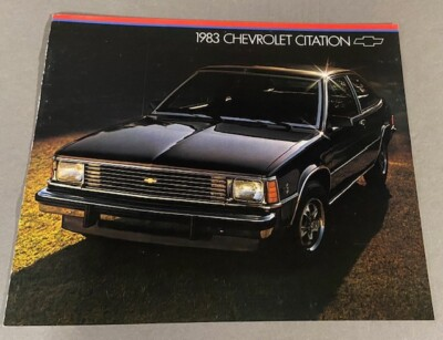 #ad 1983 Chevrolet Chevy Citation X11 Sales Brochure Book $10.35