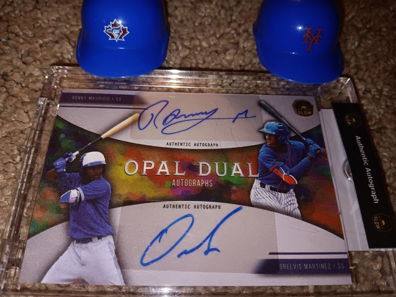 Orelvis Martinez/Ronny Mauricio Super Glow 2022 Opal Dual Auto🔥SSP🔥RARE Rookie