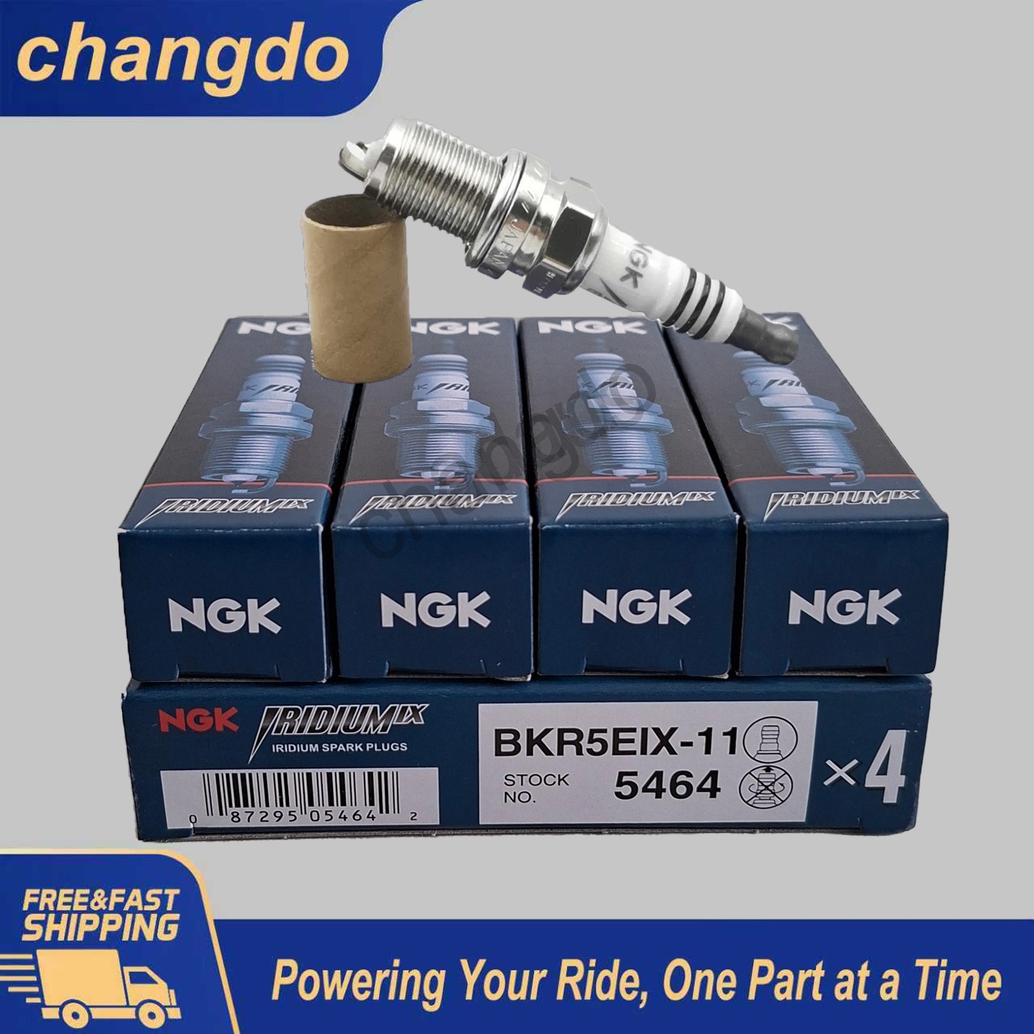 4PCS NGK Iridium IX Spark Plugs BKR5EIX-11 5464 For Toyota Mitsubishi Mazda us