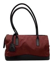 PRADA                    Nylon Shoulder Bag Red B10069