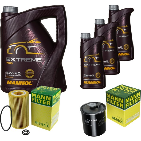 Inspektionspaket 8L Mannol 5W-40 FüR Mercedes W163 ML 270 CDI W203 C 220 S203-image