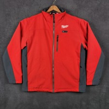 Milwaukee M12 Heated Jacket Mens Large Red Gray Full Zip Workwear No Battery