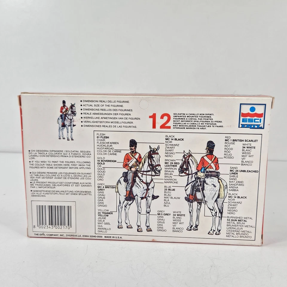 ESCI 217 1/72 Scale Napoleonic Wars Waterloo Scots Greys British Cavalry Boxed. - Image 3 of 4