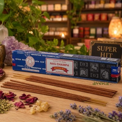 Satya Superhit Nag Champa Combo Super Hit Räucherstäbchen x 12 Boxen (190 Stäbchen)