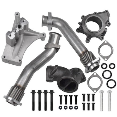 #ad NON EBPV Pedestal Exhaust Housing Turbo Up Pipes For 1999.5 2003 Ford 7.3L $152.99