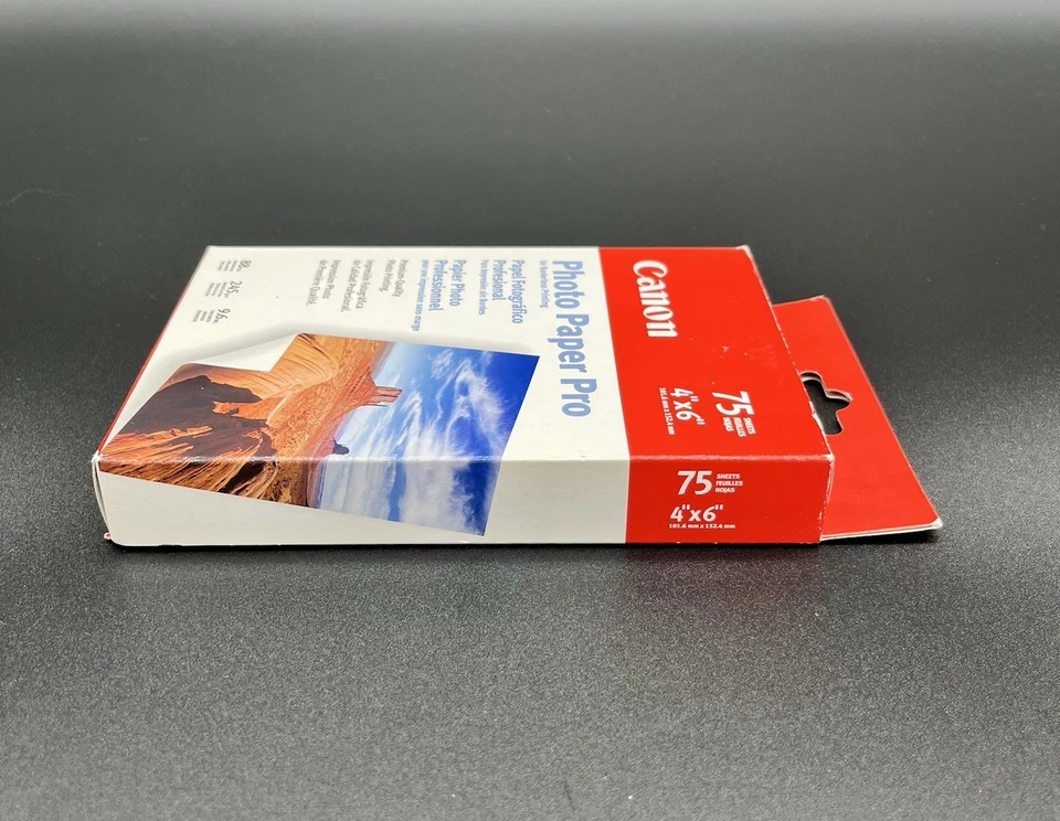 Canon Photo Paper Pro 4x6” Glossy 75 Sheets 245gsm High Quality 88 Brightness - Image 4 of 4