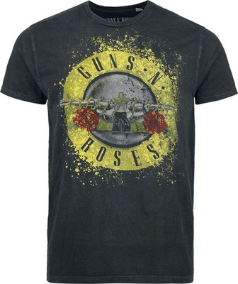 Guns N' Roses T-Shirt Herren Bullet Logo anthrazit