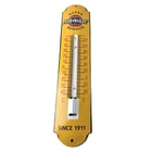 Vintage Chevrolet Sign - Super Service Gas Pump Sign on Porcelain Thermometer
