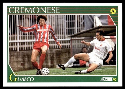 1992 Score Calciatori Italy Soccer Luigi Gualco Cremonese #62