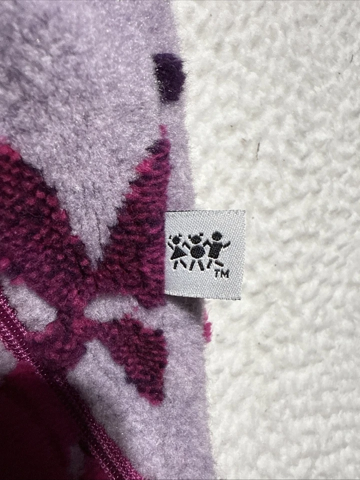 Traje de nieve Corky & Company para niña talla 18-24 M púrpura floral polar 1 pieza Bunting Foto 2 de 4