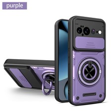 Hybrid Armor Lens Slide Cover Ring Holder Stand Case For Google Pixel 11 Pro XL