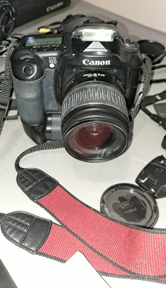 Canon EOS 10D DSLR Camera Bundle BG-ED3 Grip 18-55mm Sigma 70-300mm ...