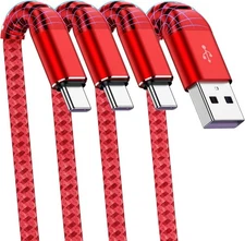 6ft Braided USB to USB C Type C Fast Charging Data SYNC Charger Cable Cord