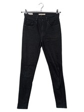 Jeans skinny Levis 721 vita alta donna W26/L32 nero casual