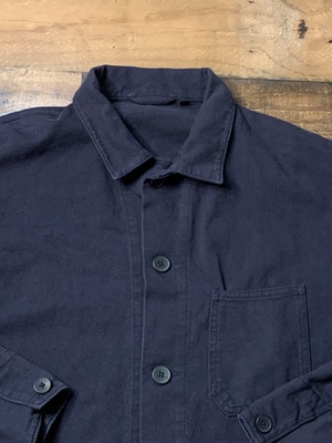 #ad #ad Uniqlo Jacket Mens XL Blue Chore Coat Shirt Jacket Workwear Shacket $34.99