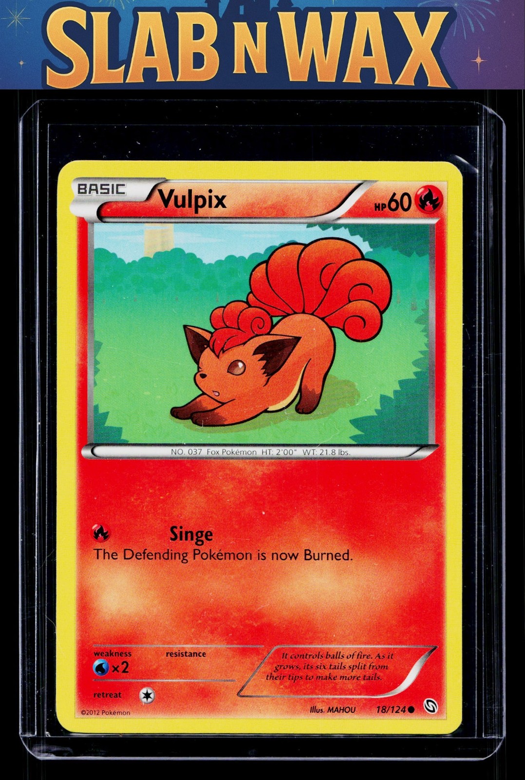 Pokemon tcg Dragons Exalted Vulpix #18/124