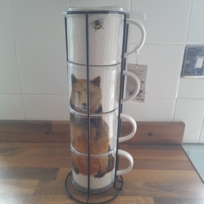 4 Next Stapelbecher Grizzlybär und Hummel Haushaltswaren NEU