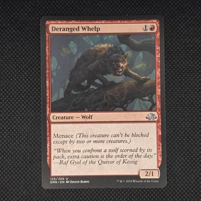 Deranged Whelp 125 Uncommon Eldritch Moon Magic: The Gathering LP