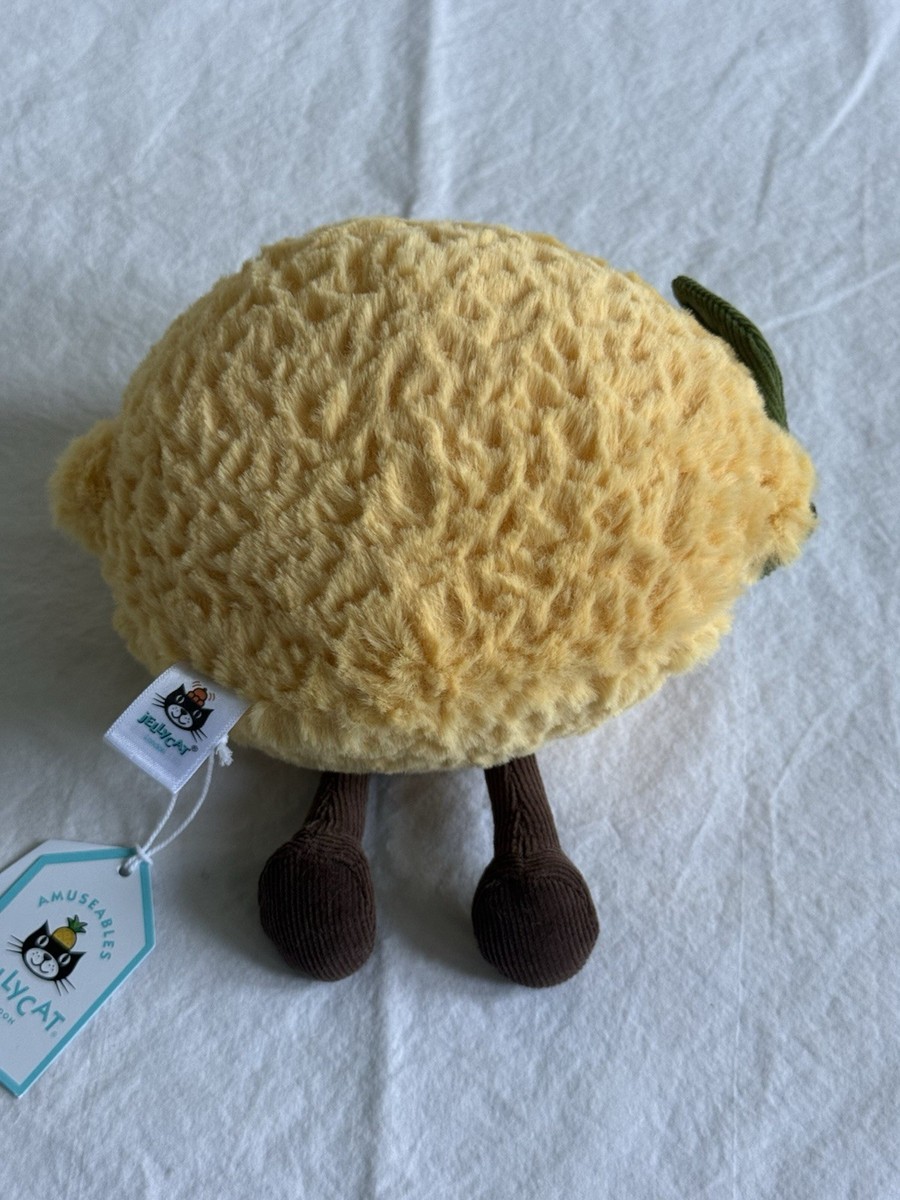 Jellycat Amuseable Lemon Small Plush NWT Retired A6L Stuffed