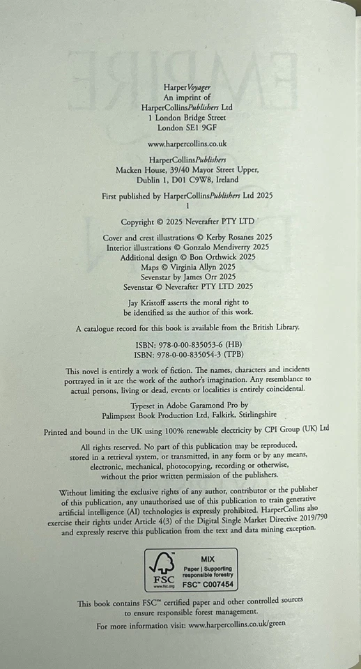 ILLUMICRATE: Empire Of The Dawn (Book 3) ~ Jay Kristoff ~ SIGNED Exclusive - Image 4 of 4