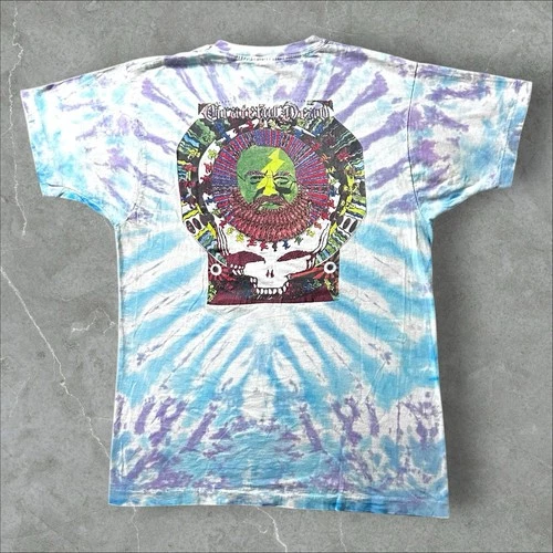 Grateful Dead Tie-Dye Concert Tee Jerry Garcia Skull V 1980s vintage concert t-shirt, vintage, size XL, single stitch, B+ condition