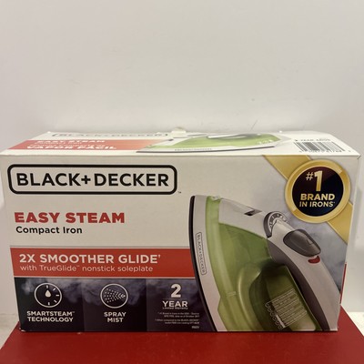 Black & Decker Easy Steam Compact Iron, Smart steam Technology, Spray Mist