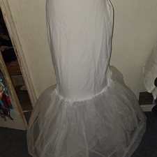 David's Bridal Trumpet Petticoat Size L White NWT Bridal Slip Mermaid Dress
