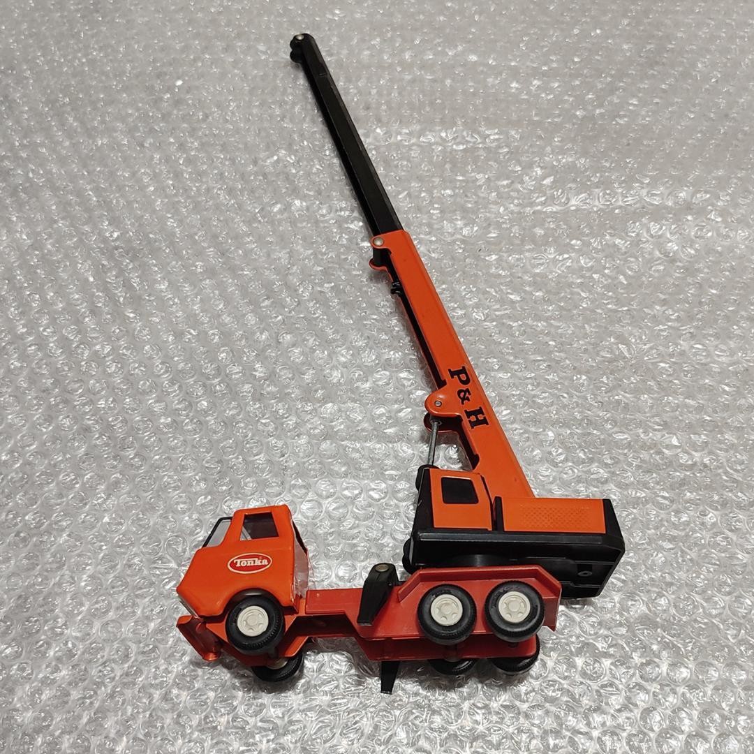 Vintage Japanese Tin Toy Truck Crane Truck Tonka 680 P H Showa Era