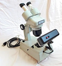 GIA Gem Instruments Stereo Darkfield Diamond Microscope Model #792 10X-60X