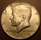 1967 Kennedy Half Dollar - 40% Silver