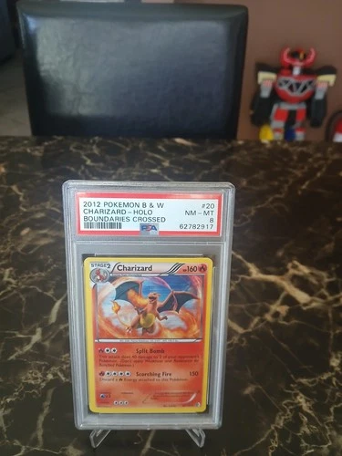 Pokemon 2012 B&W Boundaries Crossed #20 Charizard Holo PSA 8