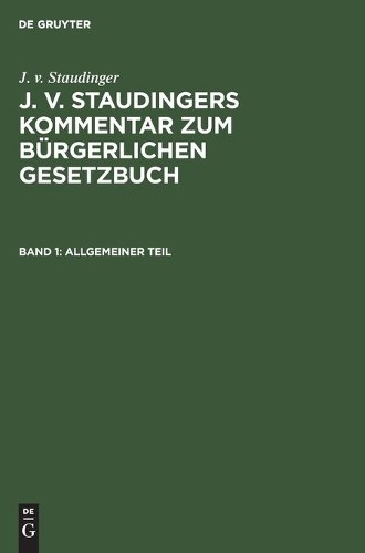 Allgemeiner Teil (Hardback)