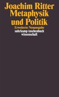 Metaphysik Und Politik | Studien Zu Aristoteles Und Hegel | Joachim Ritter
