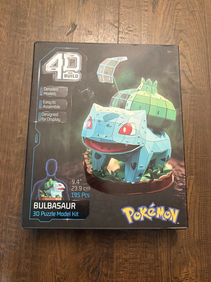 Maqueta 3D De Bulbasaur Pokémon – Puzzle De 195 Piezas Sin Pegamento, Figura De 23,5 Cm, Ideal Para Fans +12 Años